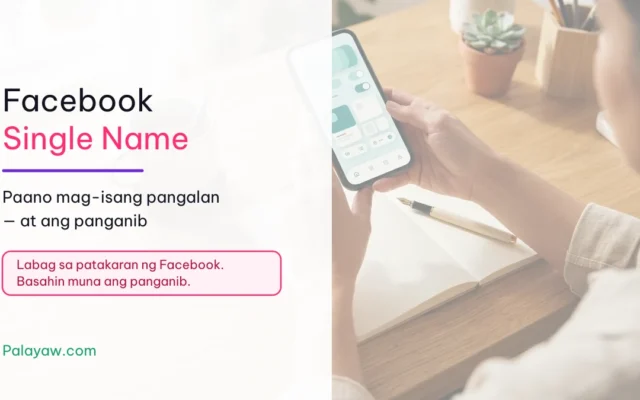 Facebook Single Name 2026: 120 Palayaw na Copy-Paste